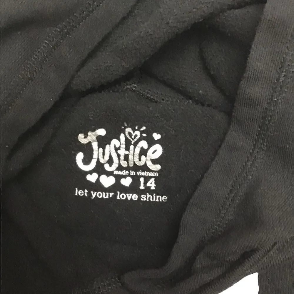 Justice Hooded LOL! Pullover Top